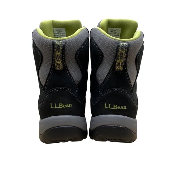 L.L.Bean Womens Black Primaloft Insulation 200G Winter Hiking Boots Sz  7M - Picture 4 of 10